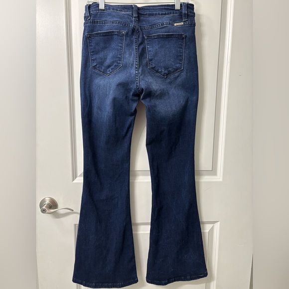 KanCan Dark Wash Flare Jeans Petite 9/28 - Picture 1 of 7